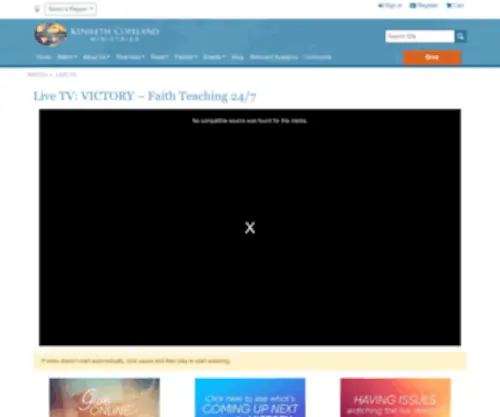 Bvov.tv(Kenneth Copeland Ministries) Screenshot