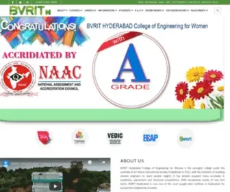 Bvrithyderabad.edu.in(BVRIT Hyderabad) Screenshot