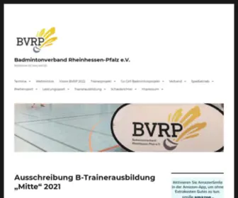 BVRP-Online.de(Badmintonverband Rheinhessen) Screenshot