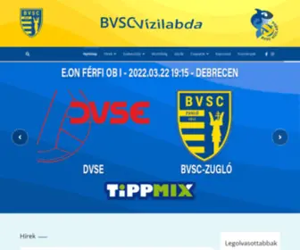 BVScvizilabda.hu(Nyitólap) Screenshot