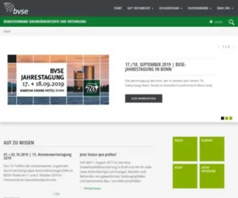 Bvse.de(Bundesverband Sekundärrohstoffe und Entsorgung) Screenshot