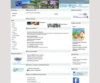 BVS.sa.cr(Biblioteca Virtual en Salud) Screenshot