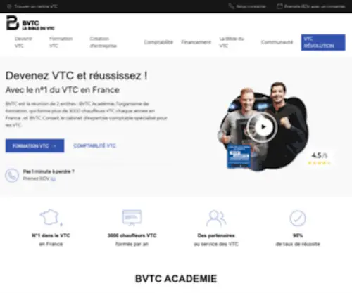 BVTC.fr(Formation VTC et Cabinet d'Expertise Comptable) Screenshot