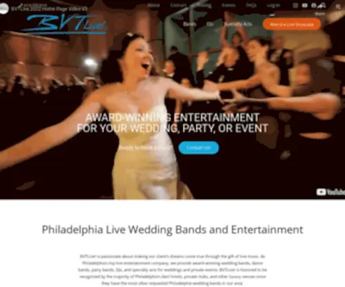BVtlive.com(Philadelphia Wedding Bands) Screenshot