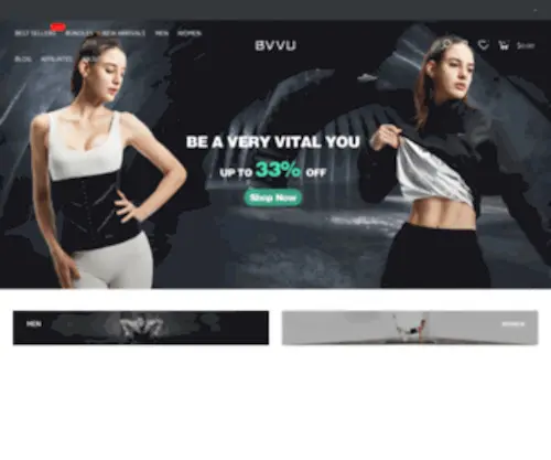 Bvvu.com(BVVU Sauna Suits & Waist Trainer) Screenshot
