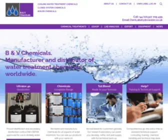 Bvwater.co.uk(B&V Chemicals) Screenshot