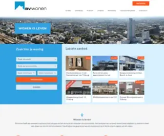 Bvwonen.nl(BVwonen heeft een bewezen trackrecord als het gaat om het verhuren en verkopen van woonruimte) Screenshot