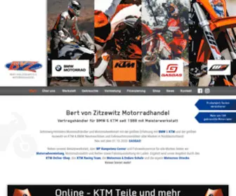 BVZ.de(Vertragshändler für BMW & KTM mit Meisterwerkstatt) Screenshot