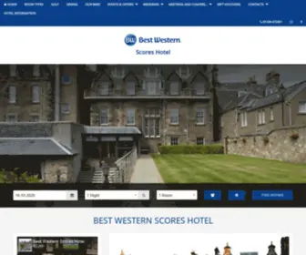 BW-Scoreshotel.co.uk(Homepage) Screenshot