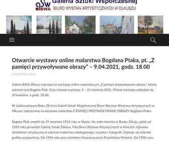 Bwaolkusz.com(Galeria Sztuki Współczesnej) Screenshot