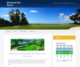 BWbresort.com(Bluewater Bay Resort) Screenshot