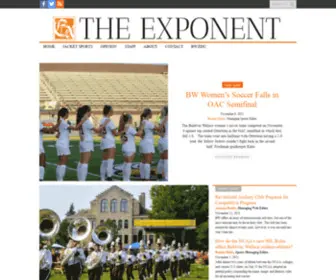 Bwexponent.com(Baldwin Wallace University Student Newspaper) Screenshot