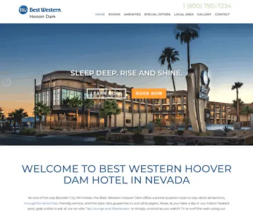 Bwhooverdam.com(Best Western Hoover Dam) Screenshot
