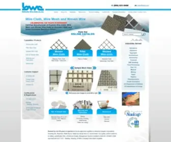 Bwire.com(Belleville Wire Cloth Co) Screenshot