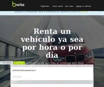 Bwite.com(Encuentra una alternativa para rentar un automóvil o gana dinero rentando el tuyo) Screenshot