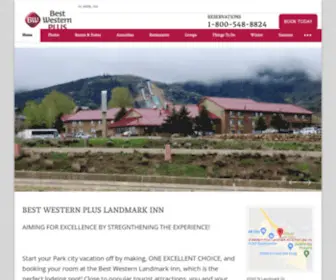 Bwlandmarkinn.com(Book Park City Hotel in Utah I Best Western Plus Landmark Inn) Screenshot