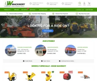 Bwmachinery.com.au(Best Garden Machinery) Screenshot