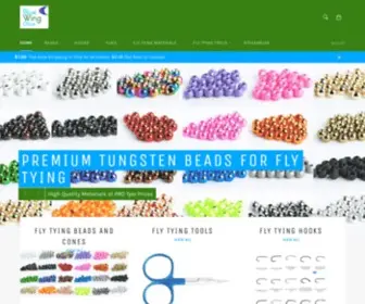 Bwofly.com(Tungsten Bead and Hooks for Fly Tying) Screenshot