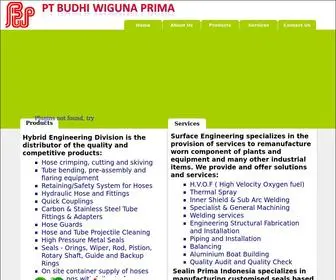 BWP.co.id(PT Budhi Wiguna Prima) Screenshot