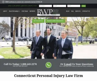 BWplaw.com(New Haven CT Personal Injury Attorneys) Screenshot