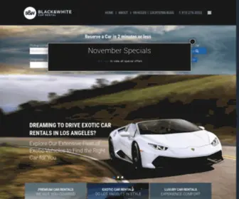 Bwrac.com(B&W Car Rentals in Los Angeles and San Francisco) Screenshot