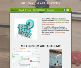 Bxmaa.com(MILLENNIUM ART ACADEMY) Screenshot