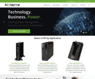 Bxterra.com(UPS Systems and Power Management Solutions) Screenshot