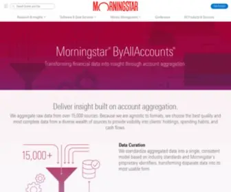 Byallaccounts.com(Wealth Data and Financial Account Aggregator) Screenshot