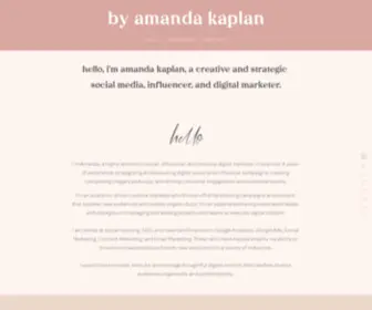 Byamandakaplan.com(By Amanda Kaplan) Screenshot