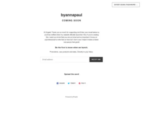 Byannapaul.com(byannapaul) Screenshot