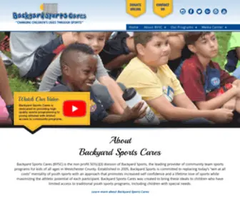 Byardsportscares.org(Backyard Sports Cares) Screenshot