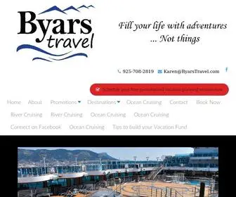 Byarstravel.com(Byars Travel) Screenshot