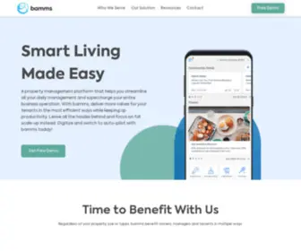 Bybamms.com(Building Digital Cities for Smarter Living) Screenshot