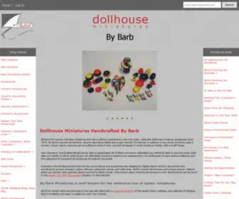 Bybarb.com(Dollhouse Miniatures By Barb) Screenshot