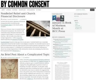 Bycommonconsent.com(A Mormon Blog) Screenshot