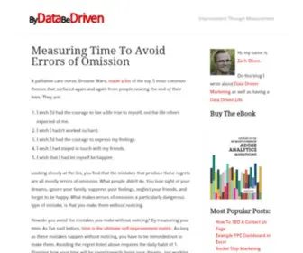 Bydatabedriven.com(Self Improvement Through Measurement) Screenshot