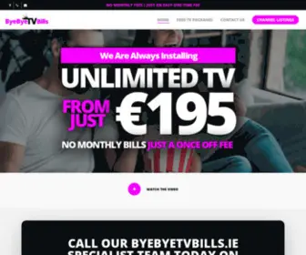 ByebyetvBills.ie(Free Satellite TV) Screenshot