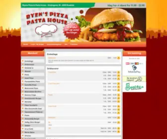 Byenspizza4000.dk(Byens Pizza Roskilde) Screenshot