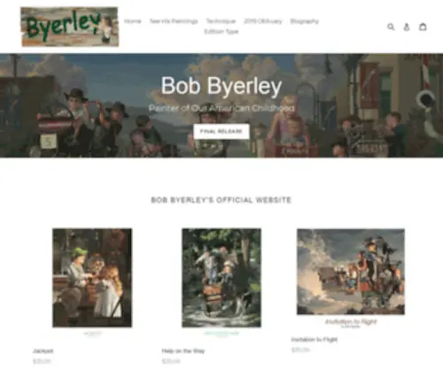 Byerleyart.com(Byerley Official Site) Screenshot