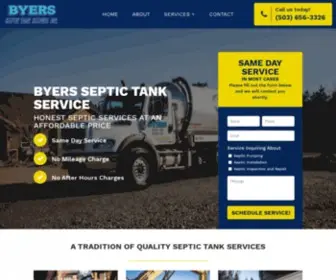 Byersseptic.com(Byers Septic Tank Service) Screenshot