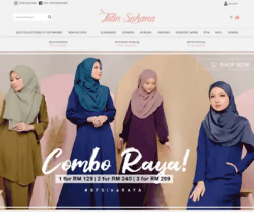 Byfatinsuhana.com.my(Modest, Exclusive, In Trend Muslimah Fashion Wear) Screenshot