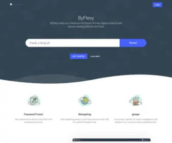 BYflexy.com(URL Shortener) Screenshot