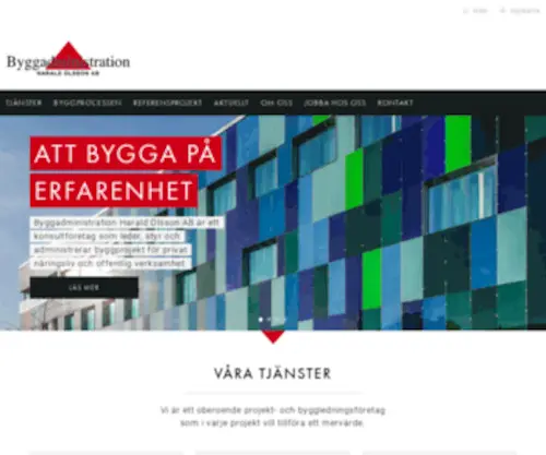 BYggadministration.com(Start) Screenshot