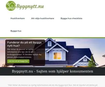 BYGGNYTT.nu(Din guide om du ska bygga nytt eller renovera) Screenshot