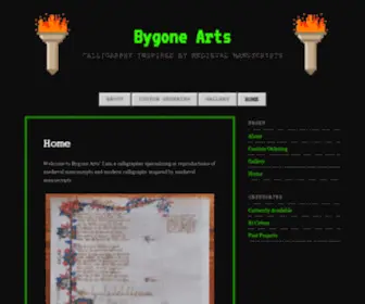 Bygonearts.com(Bygone Arts) Screenshot