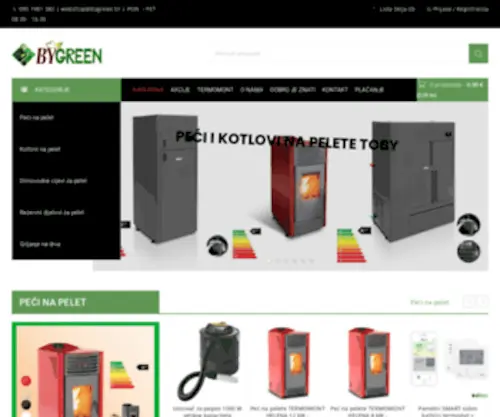 BYgreen.hr(PELET SHOP TVRTKE BYGREEN d.o.o) Screenshot