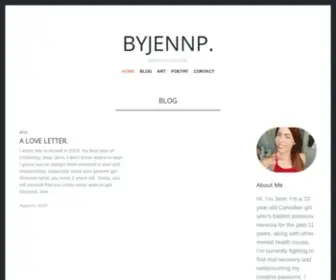 Byjennp.com(Author of my own life) Screenshot