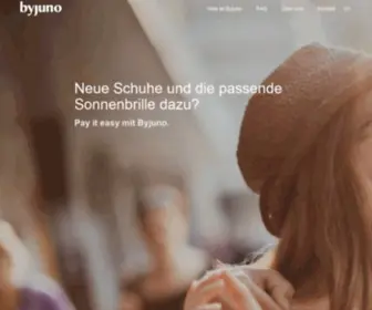 Byjuno.ch(Risikoloser Einkauf auf Rechnung im Shop) Screenshot