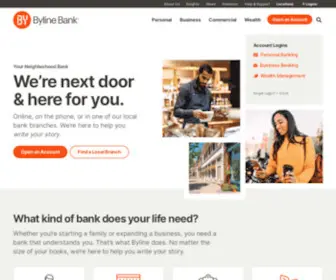 Bylinebank.com(Personal, Business & Commercial Banking in Chicago) Screenshot