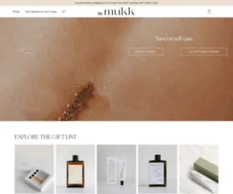 Bymukk.com(Composed skincare formulas from an island) Screenshot